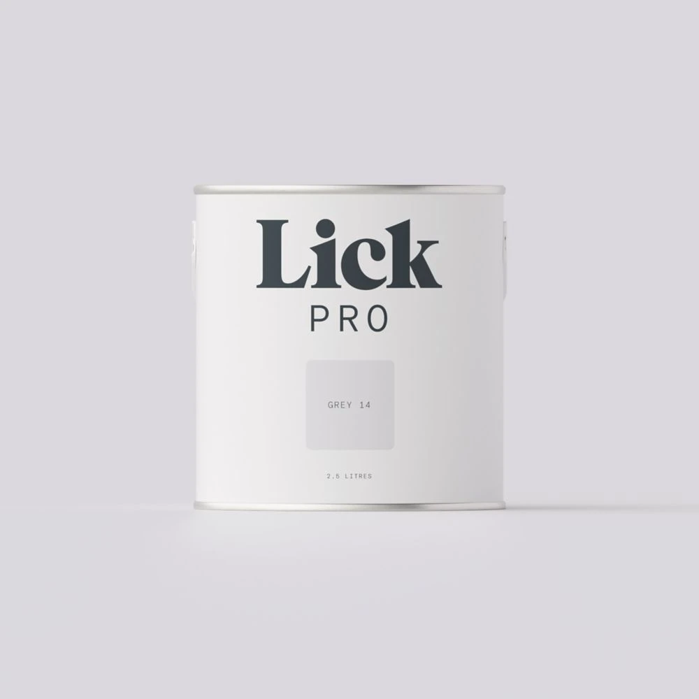 LickPro Eggshell Grey 14 Emulsion Paint 2.5Ltr