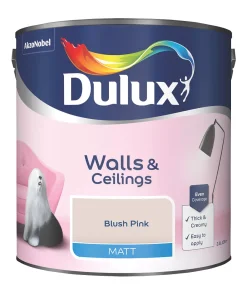 Dulux Matt Blush Pink Emulsion Paint 2.5Ltr