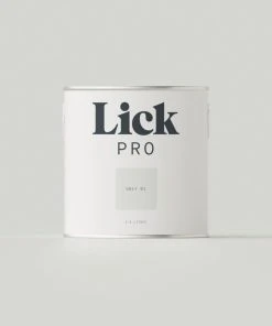 LickPro Eggshell Grey 01 Emulsion Paint 2.5Ltr