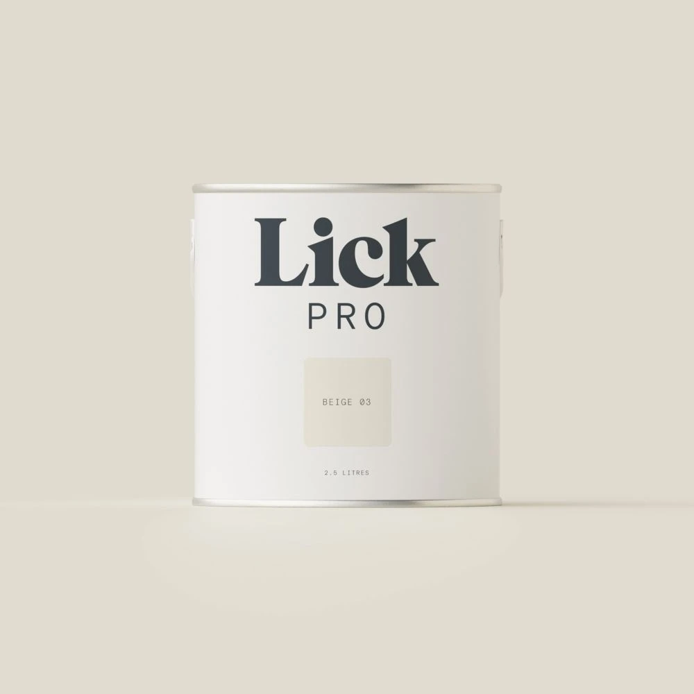 LickPro Eggshell Beige 03 Emulsion Paint 2.5Ltr
