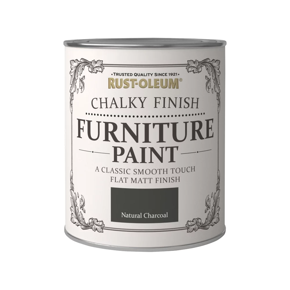 Rust-oleum Universal Furniture Paint Chalky Natural Charcoal Black 750ml