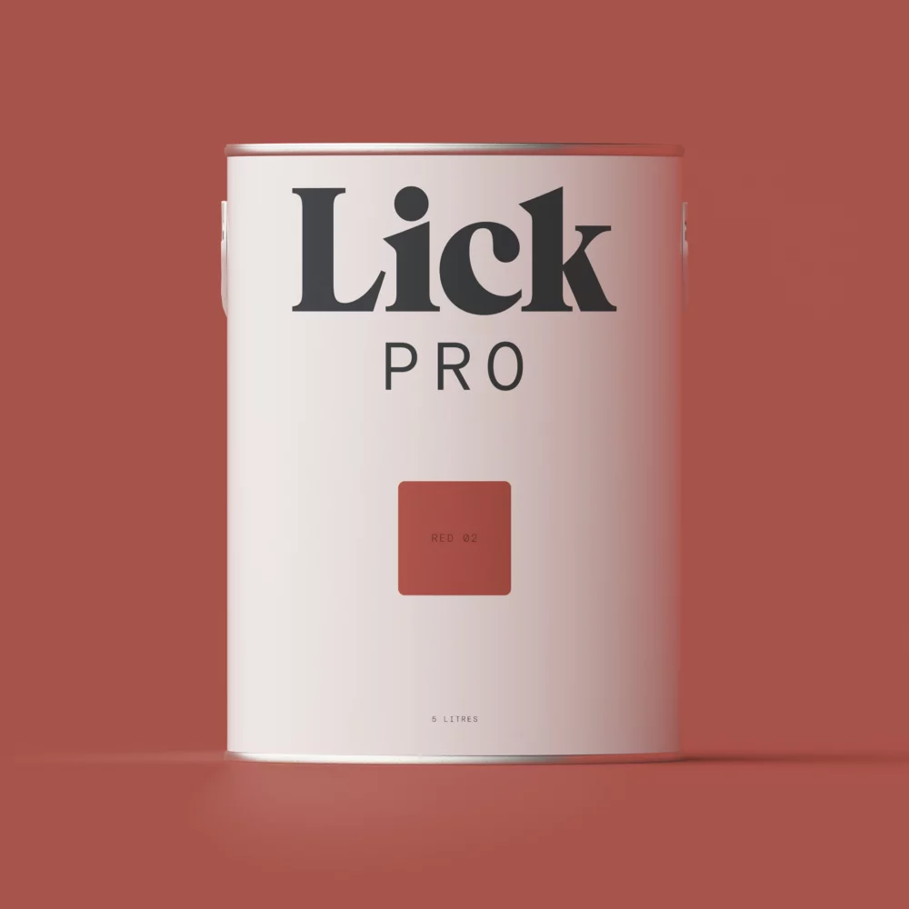 LickPro Matt Red 02 Emulsion Paint 5Ltr