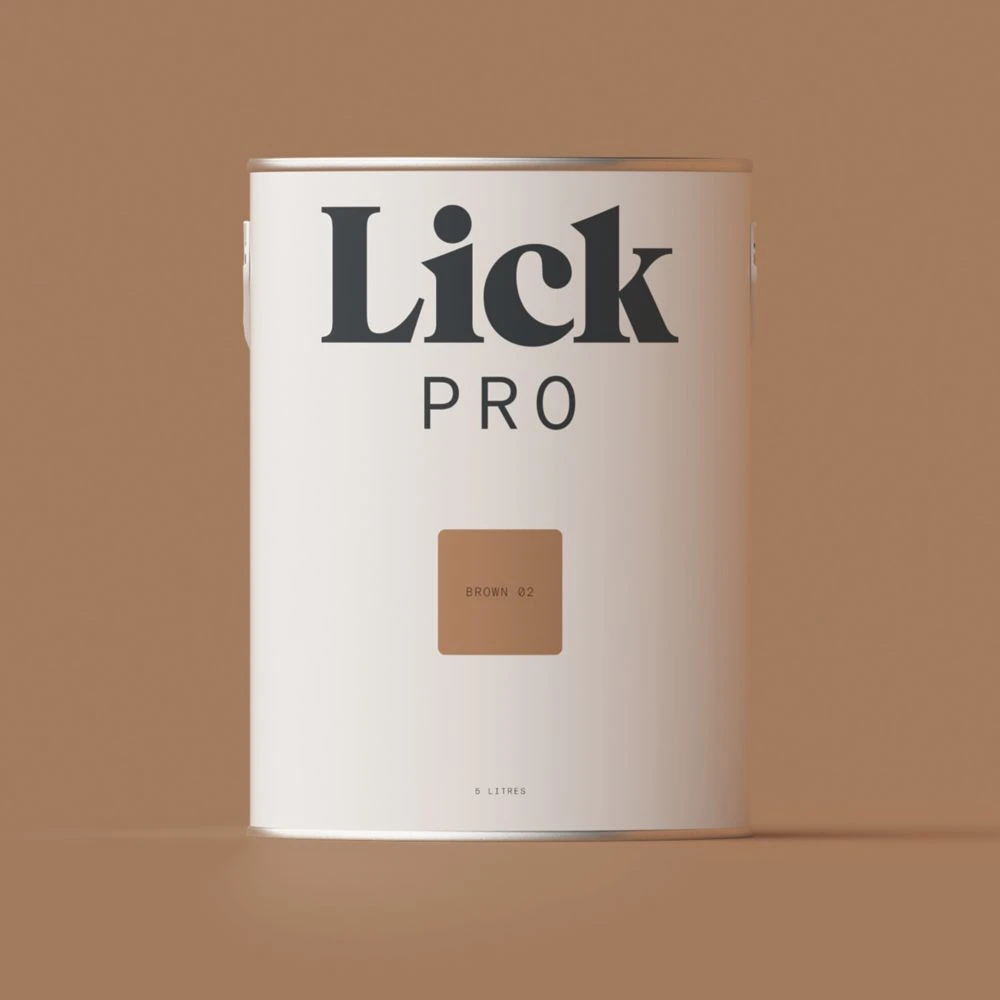 LickPro Matt Brown 02 Emulsion Paint 5Ltr