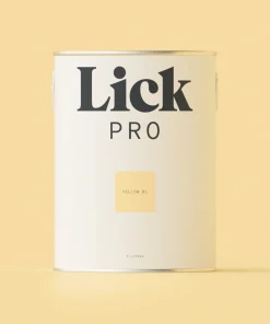 LickPro Matt Yellow 01 Emulsion Paint 5Ltr