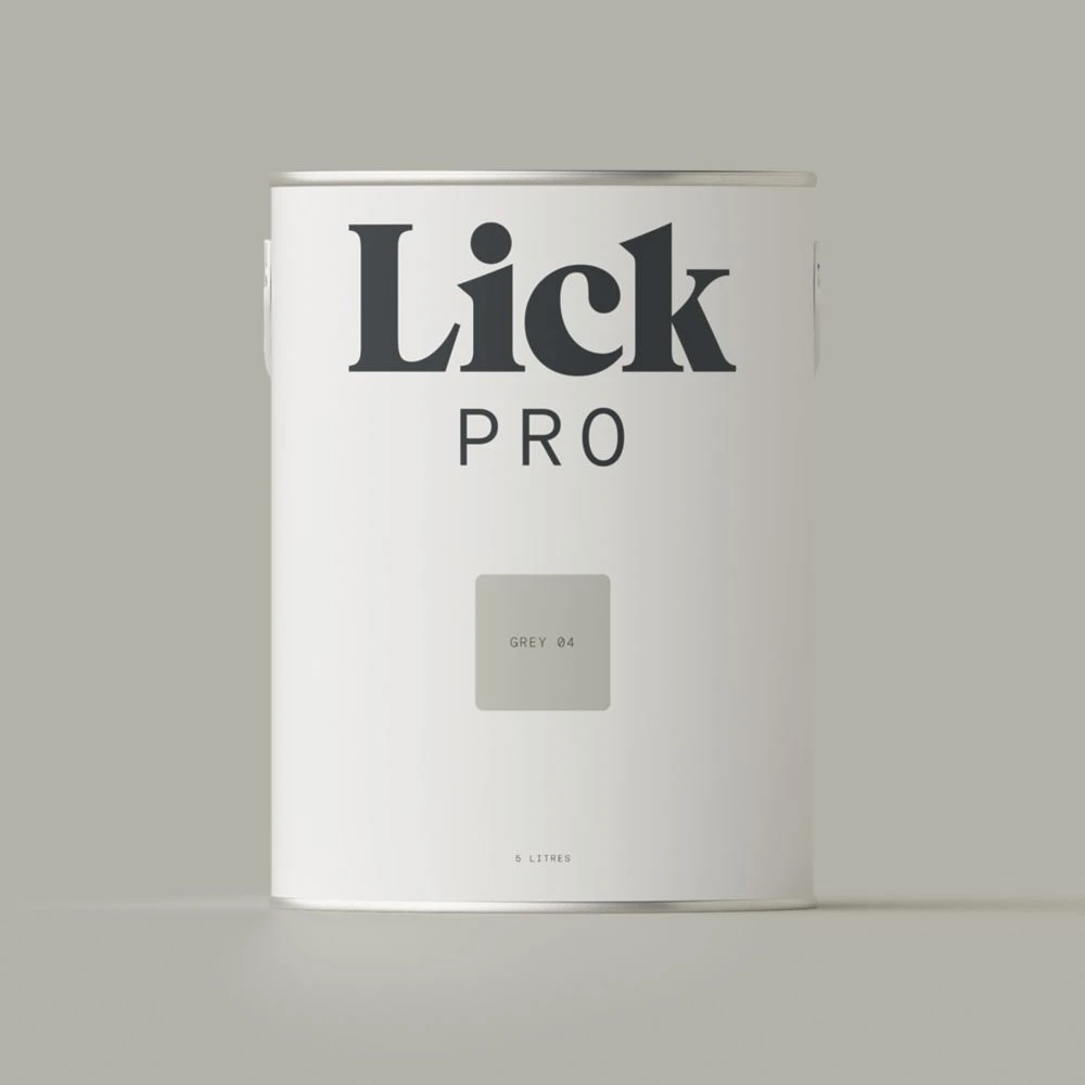 LickPro Matt Grey 04 Emulsion Paint 5Ltr
