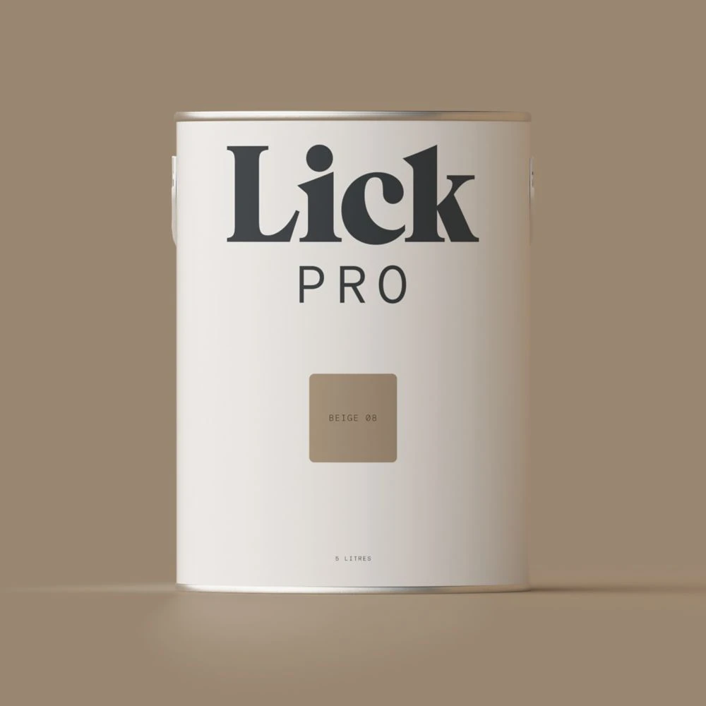 LickPro Matt Beige 08 Emulsion Paint 5Ltr