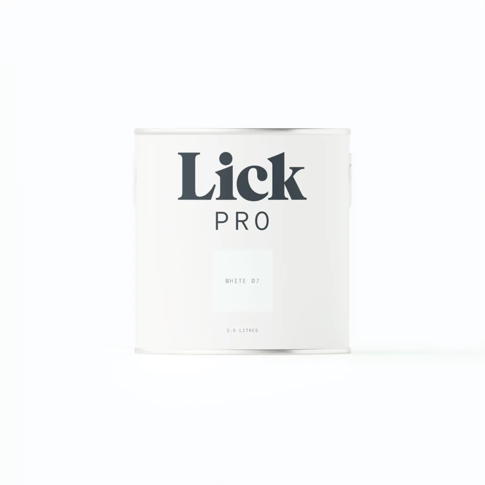 LickPro Matt White 07 Emulsion Paint 2.5Ltr
