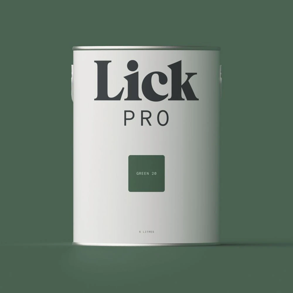 LickPro Matt Green 20 Emulsion Paint 5Ltr