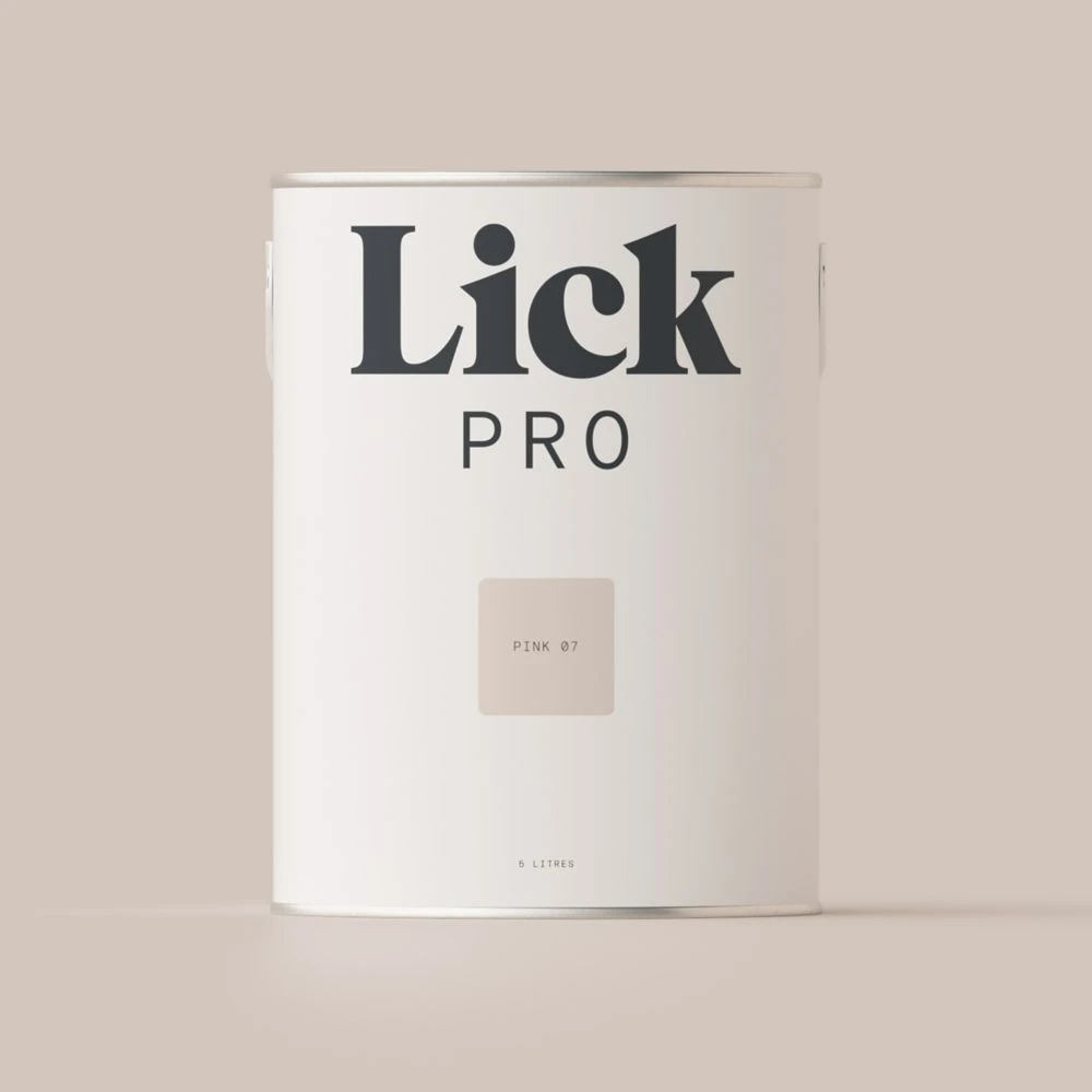 LickPro Matt Pink 07 Emulsion Paint 5Ltr
