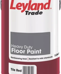 Leyland Trade Heavy Duty Floor Paint Tile Red 5Ltr