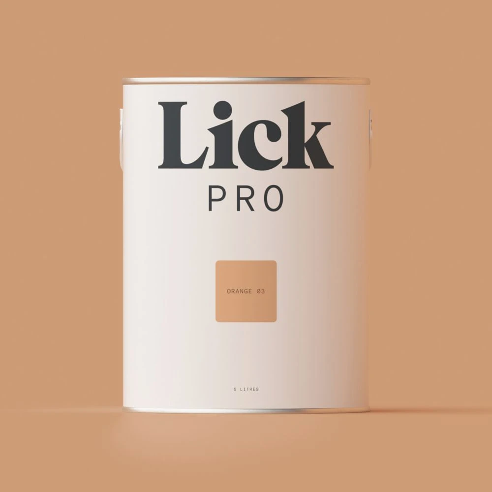 LickPro Matt Orange 03 Emulsion Paint 5Ltr