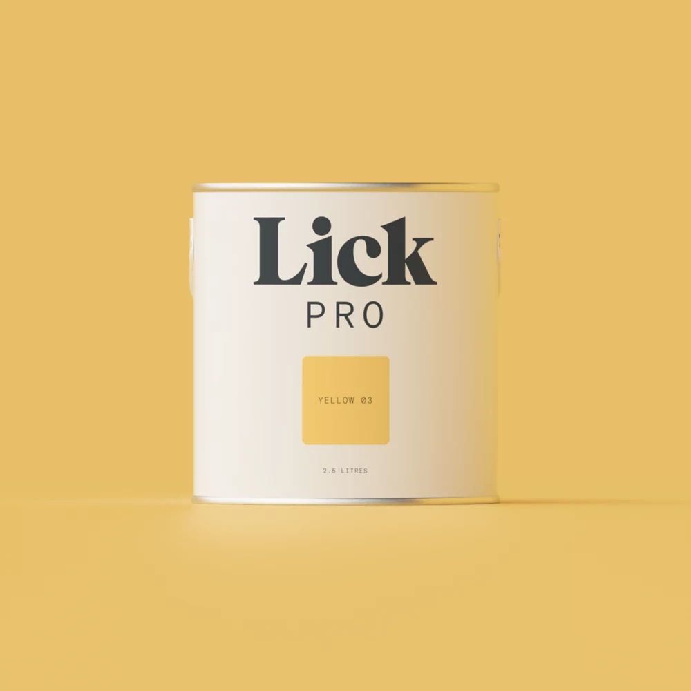 LickPro Matt Yellow 03 Emulsion Paint 2.5Ltr