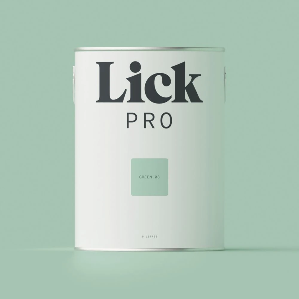 LickPro Matt Green 08 Emulsion Paint 5Ltr