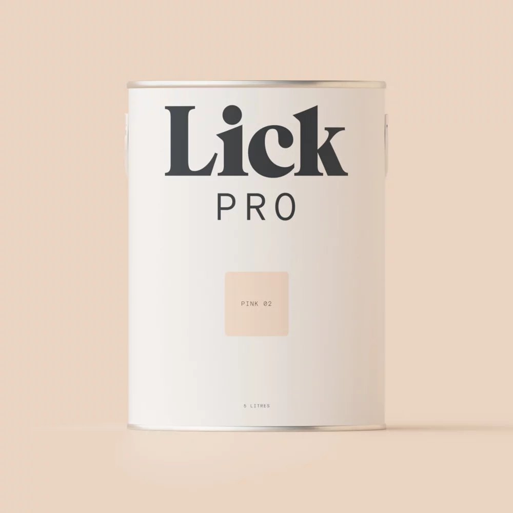 LickPro Matt Pink 02 Emulsion Paint 5Ltr