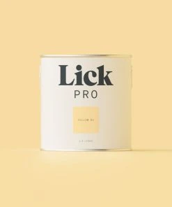 LickPro Matt Yellow 01 Emulsion Paint 2.5Ltr