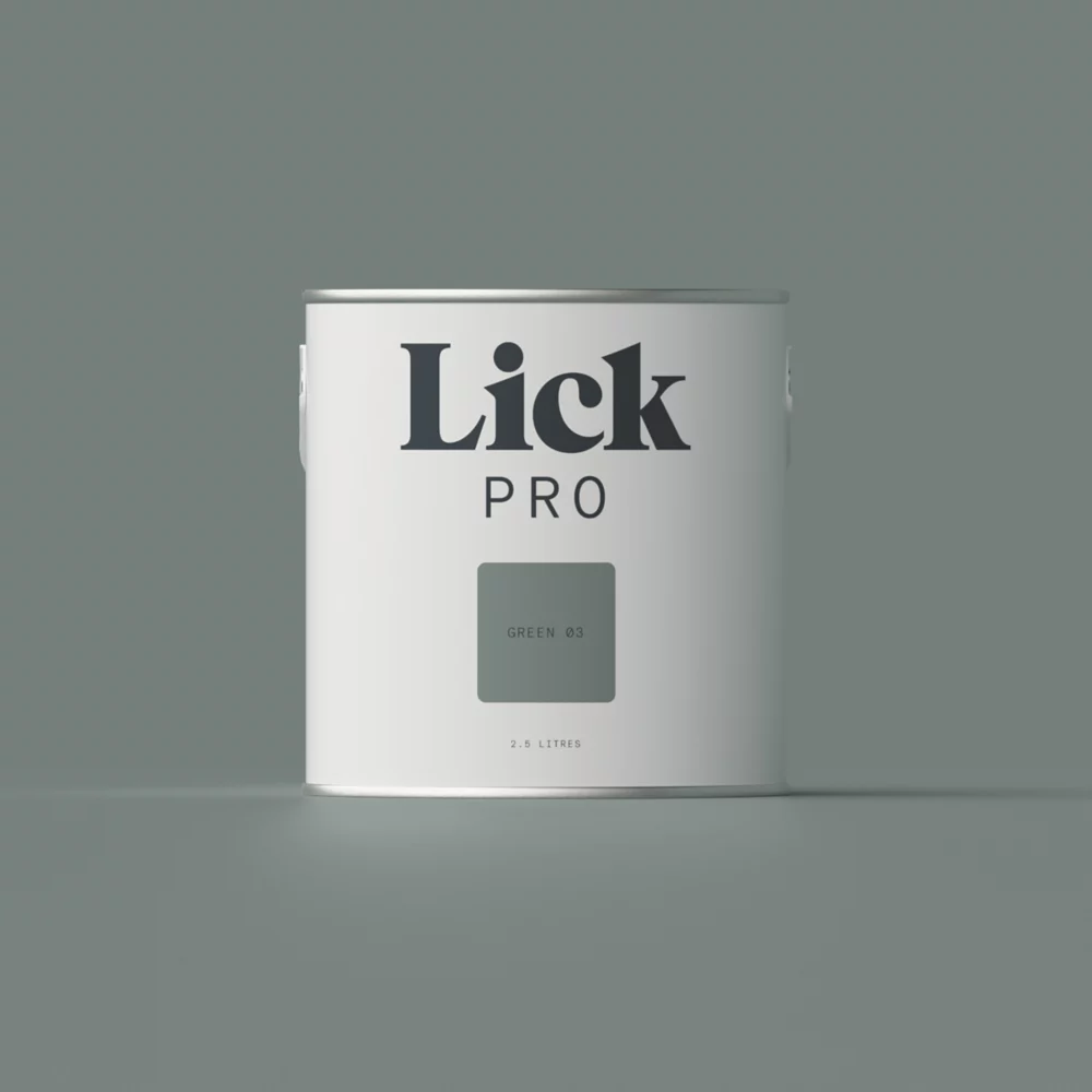 LickPro Eggshell Green 03 Emulsion Paint 2.5Ltr