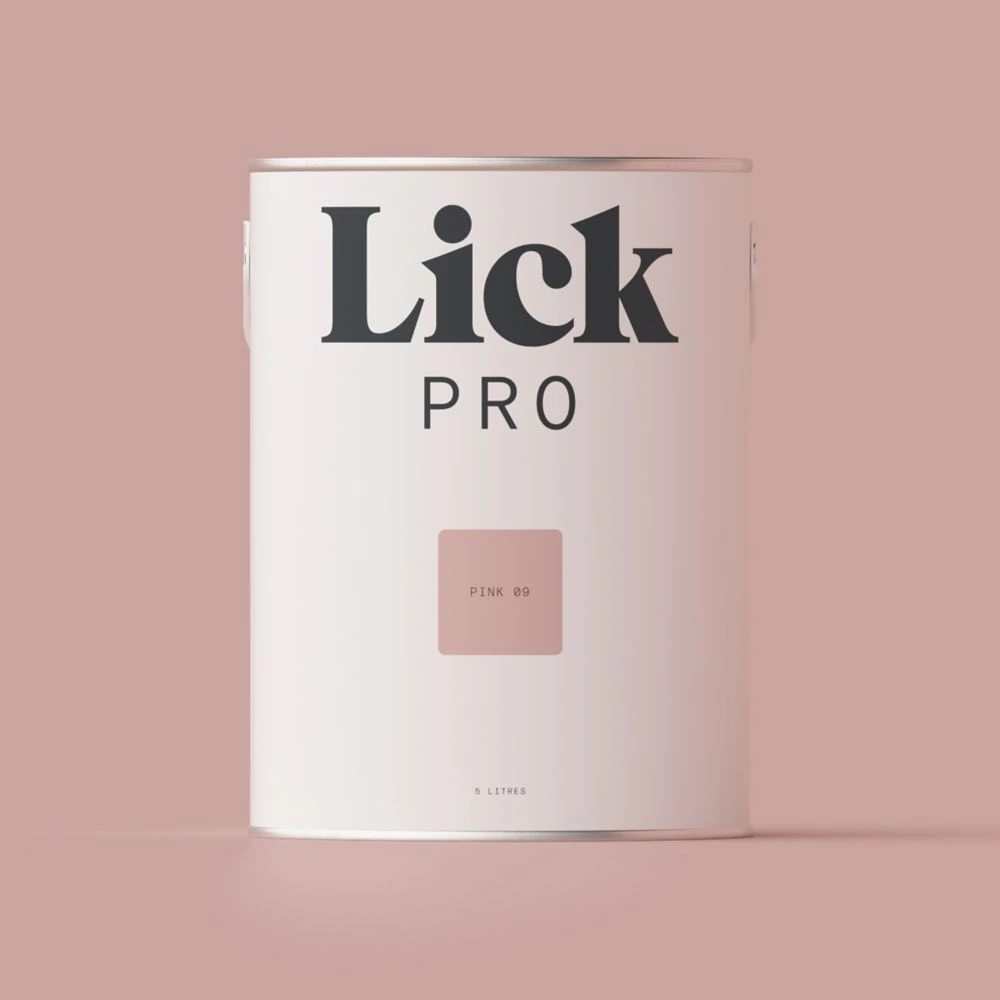 LickPro Matt Pink 09 Emulsion Paint 5Ltr
