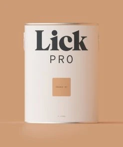 LickPro Eggshell Orange 03 Emulsion Paint 5Ltr