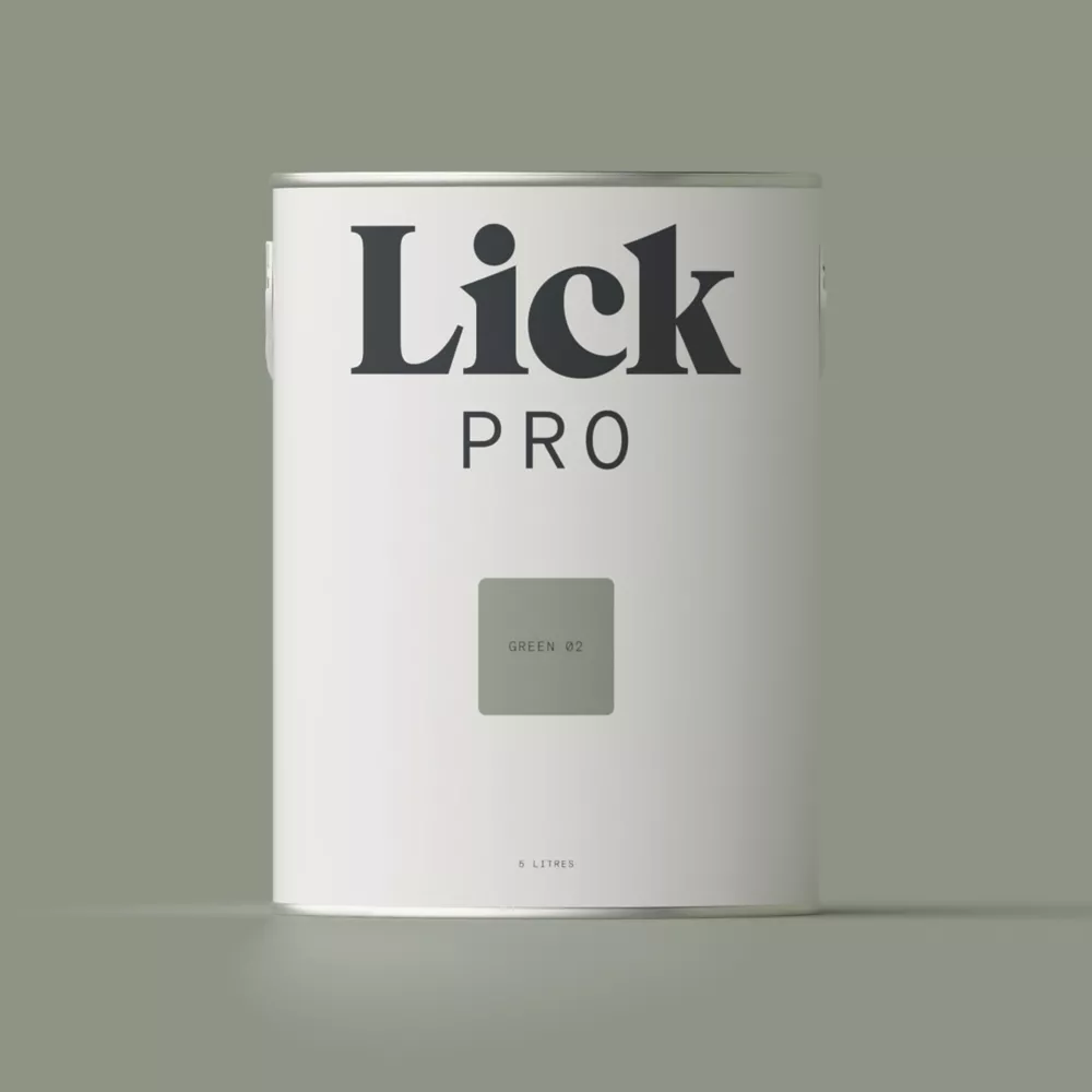 LickPro Eggshell Green 02 Emulsion Paint 5Ltr