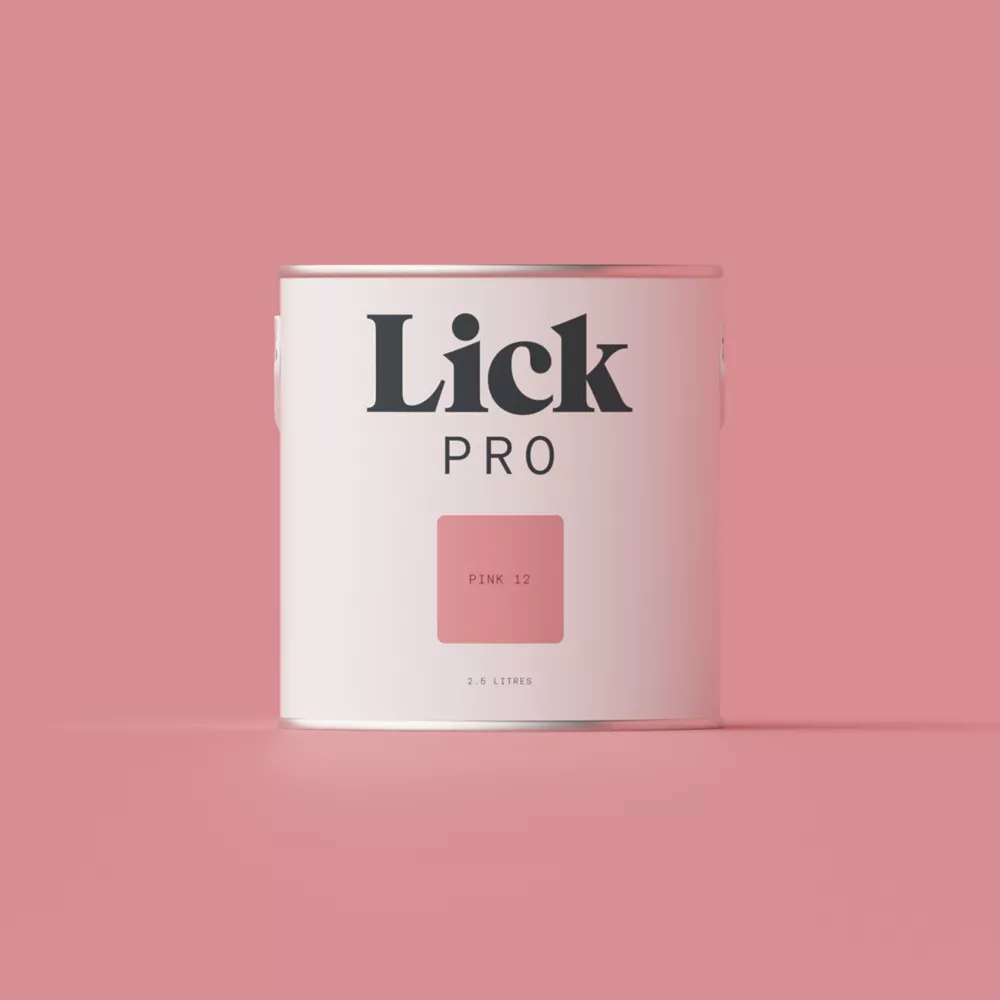 LickPro Eggshell Pink 12 Emulsion Paint 2.5Ltr