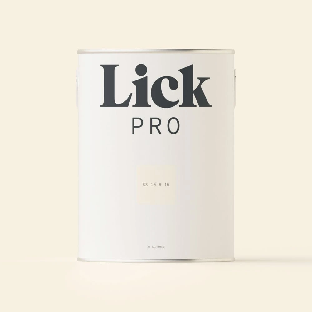 LickPro Matt White BS 10 B 15 Emulsion Paint 5Ltr