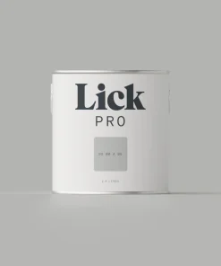 LickPro Matt Grey BS 00 A 05 Emulsion Paint 2.5Ltr