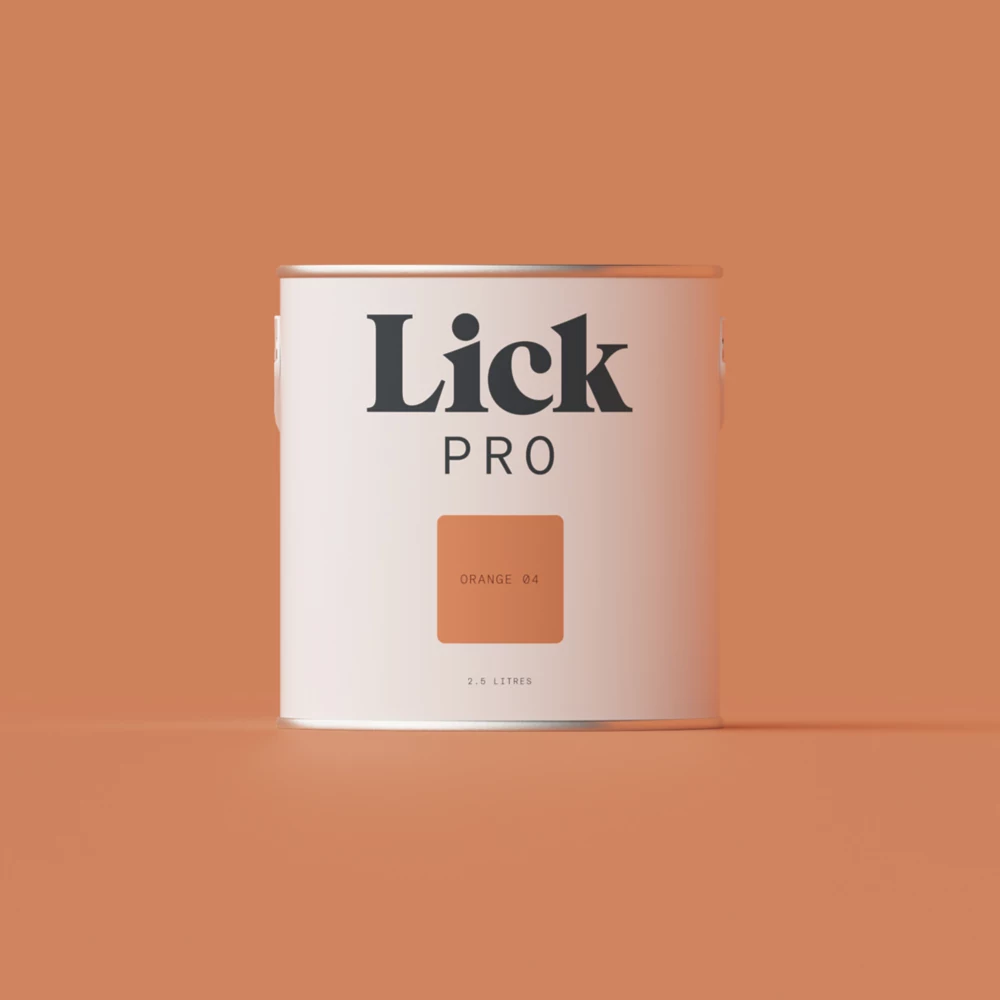 LickPro Matt Orange 04 Emulsion Paint 2.5Ltr