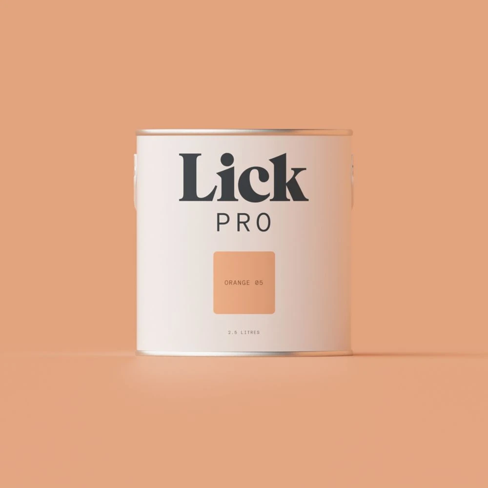 LickPro Eggshell Orange 05 Emulsion Paint 2.5Ltr