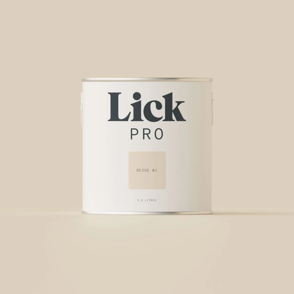 LickPro Eggshell Beige 01 Emulsion Paint 2.5Ltr