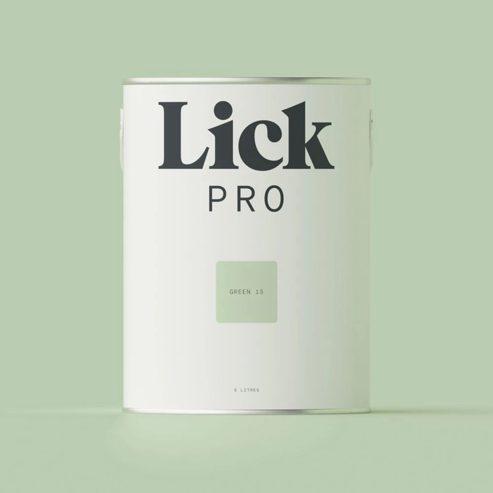 LickPro Matt Green 13 Emulsion Paint 5Ltr