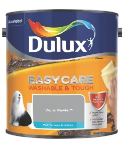 Dulux EasyCare Matt Warm Pewter Emulsion Paint 2.5Ltr