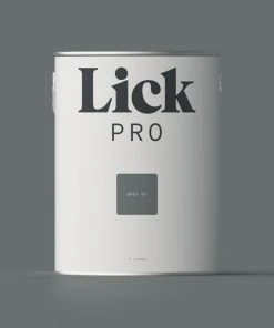 LickPro Matt Grey 07 Emulsion Paint 5Ltr