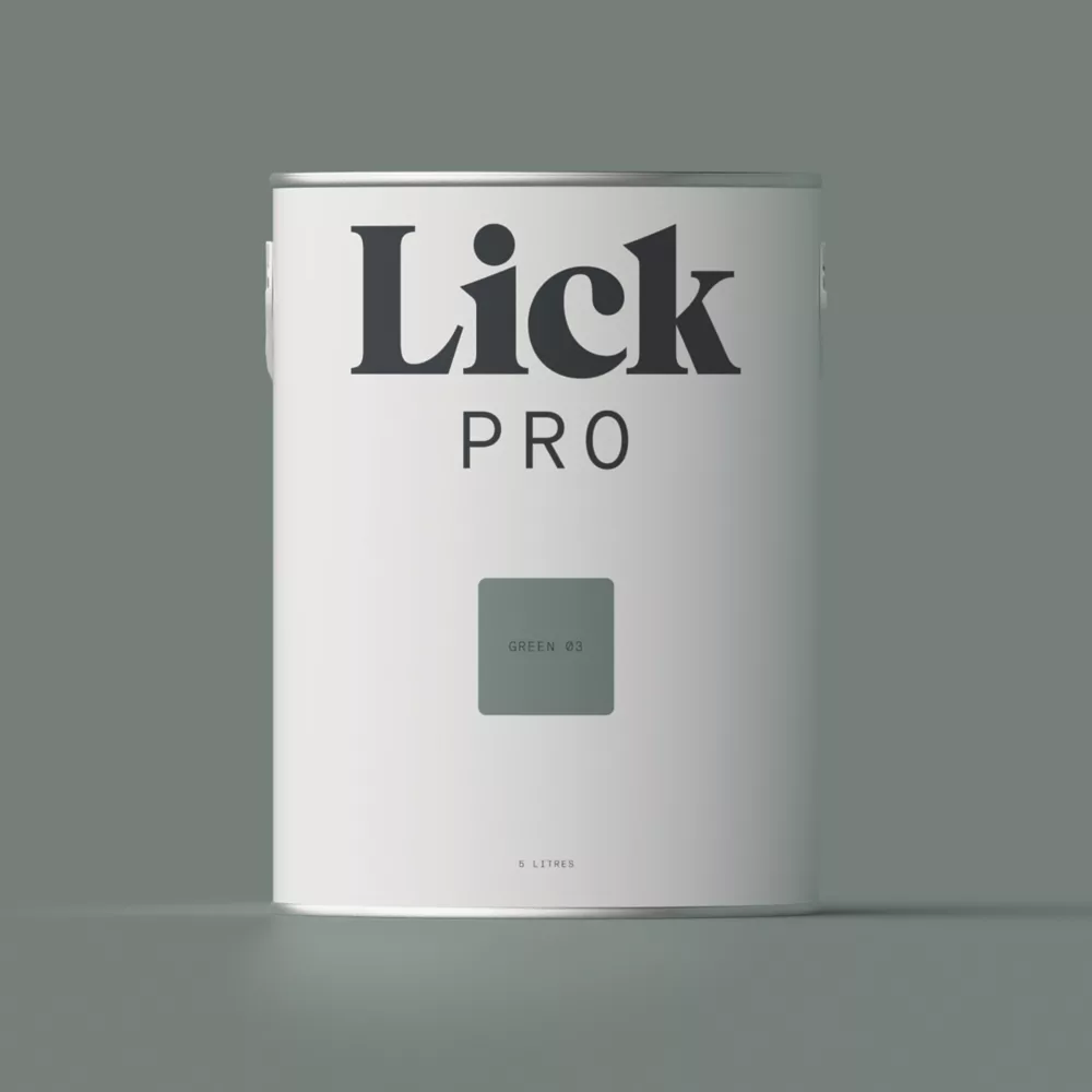 LickPro Matt Green 03 Emulsion Paint 5Ltr