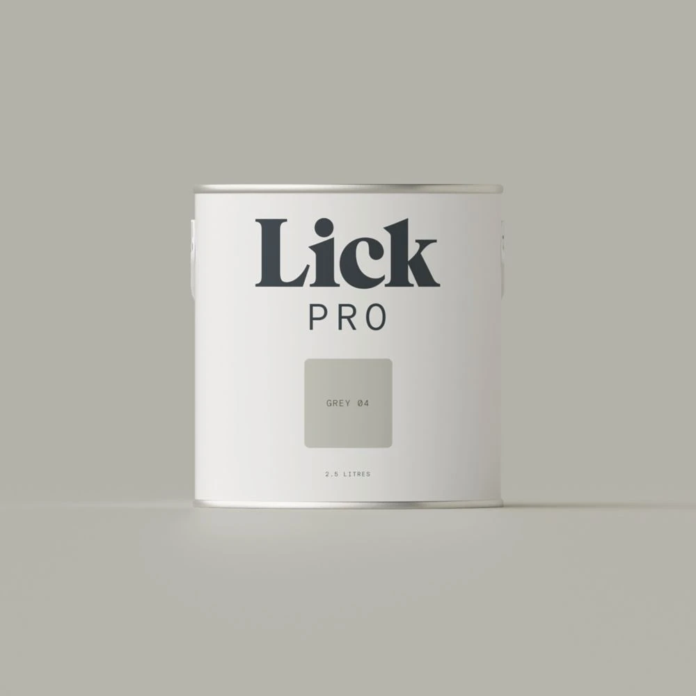 LickPro Eggshell Grey 04 Emulsion Paint 2.5Ltr