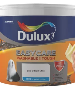 Dulux EasyCare Matt Pure Brilliant White Emulsion Paint 10Ltr
