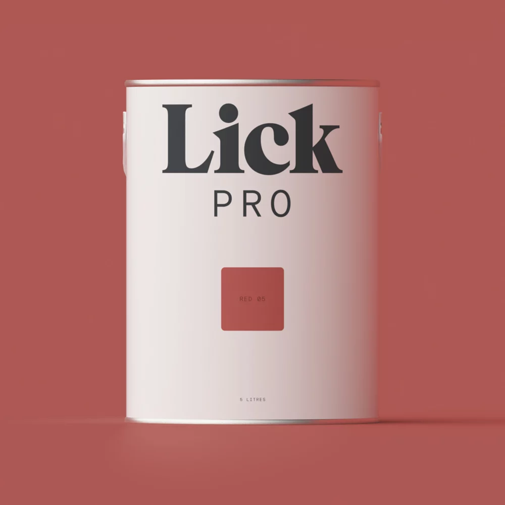 LickPro Matt Red 05 Emulsion Paint 5Ltr