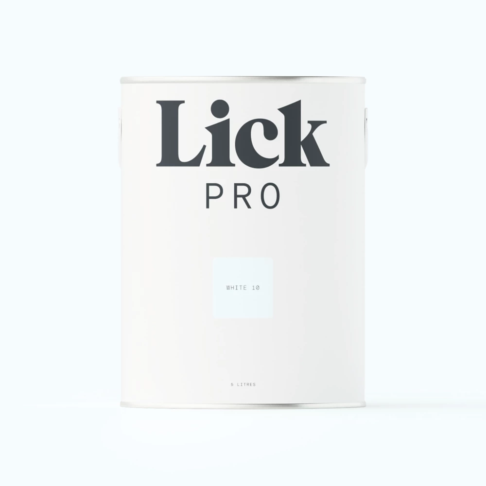 LickPro Matt White 10 Emulsion Paint 5Ltr