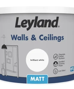 Leyland Retail Retail Matt Brilliant White Emulsion Paint 10Ltr