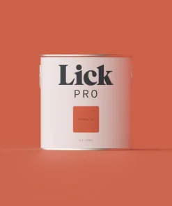 LickPro Matt Orange 01 Emulsion Paint 2.5Ltr