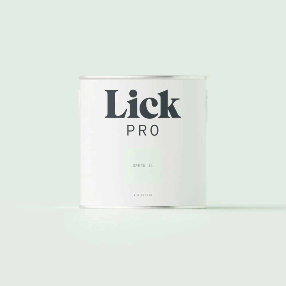 LickPro Matt Green 11 Emulsion Paint 2.5Ltr