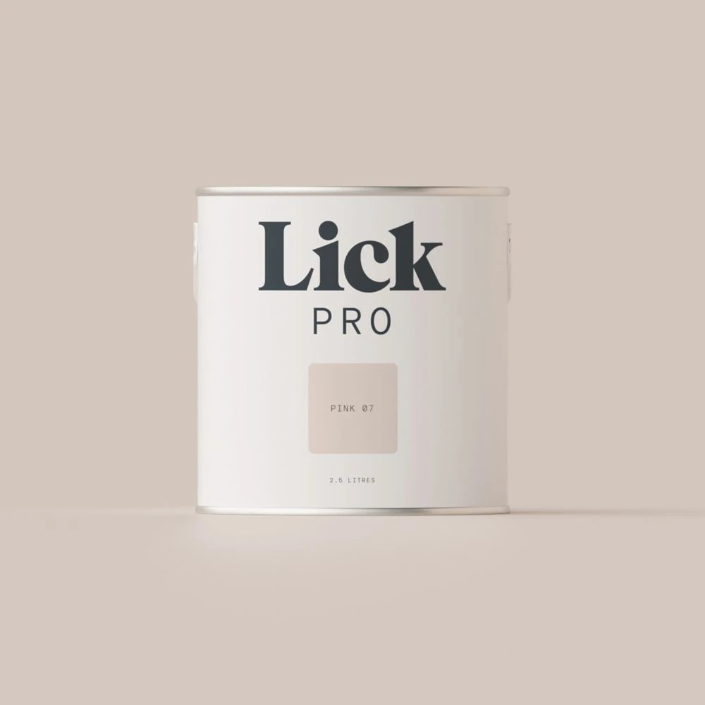 LickPro Matt Pink 07 Emulsion Paint 2.5Ltr