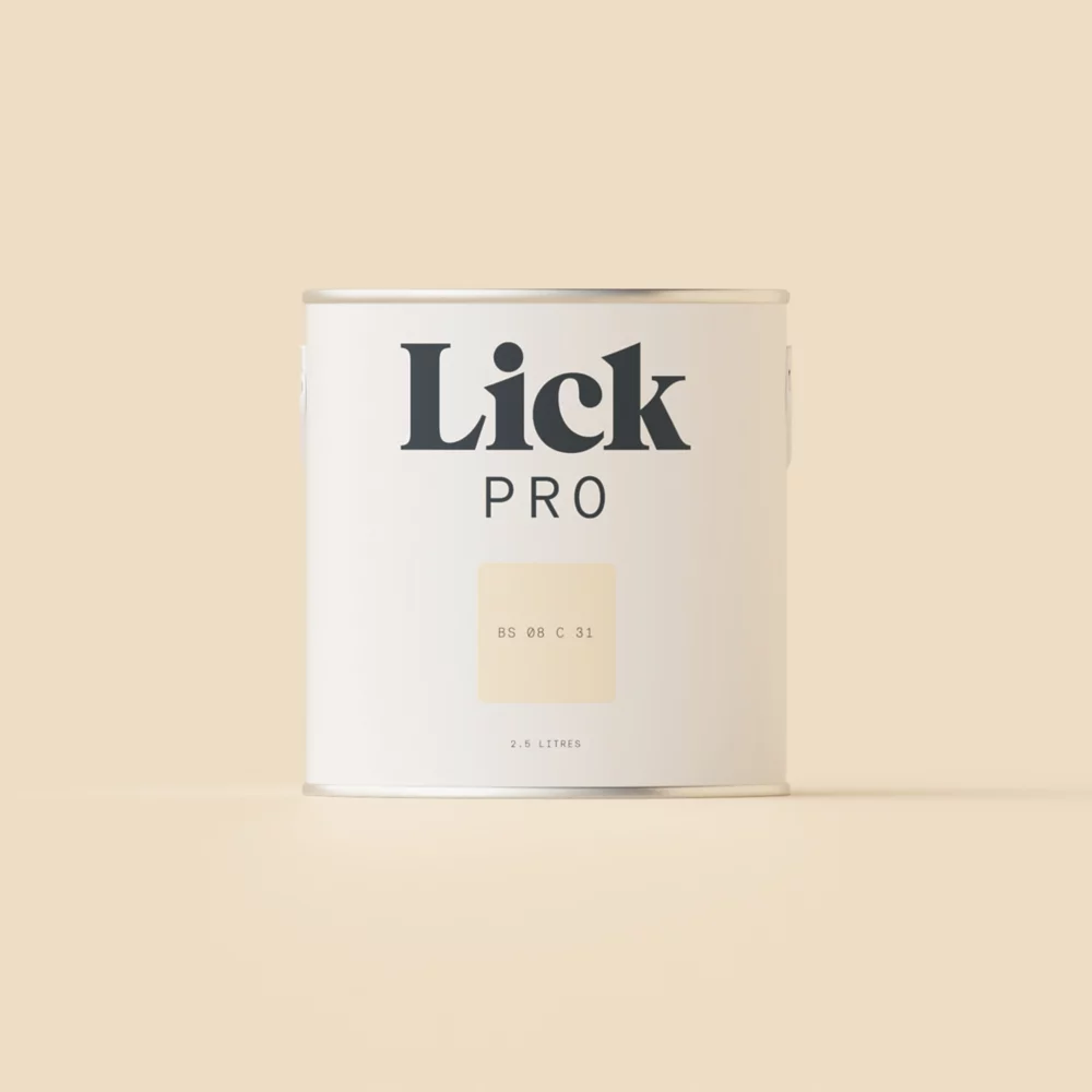 LickPro Matt White BS 08 C 31 Emulsion Paint 2.5Ltr