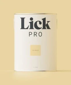 LickPro Matt Yellow 07 Emulsion Paint 5Ltr