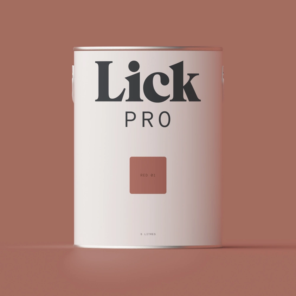 LickPro Eggshell Red 01 Emulsion Paint 5Ltr