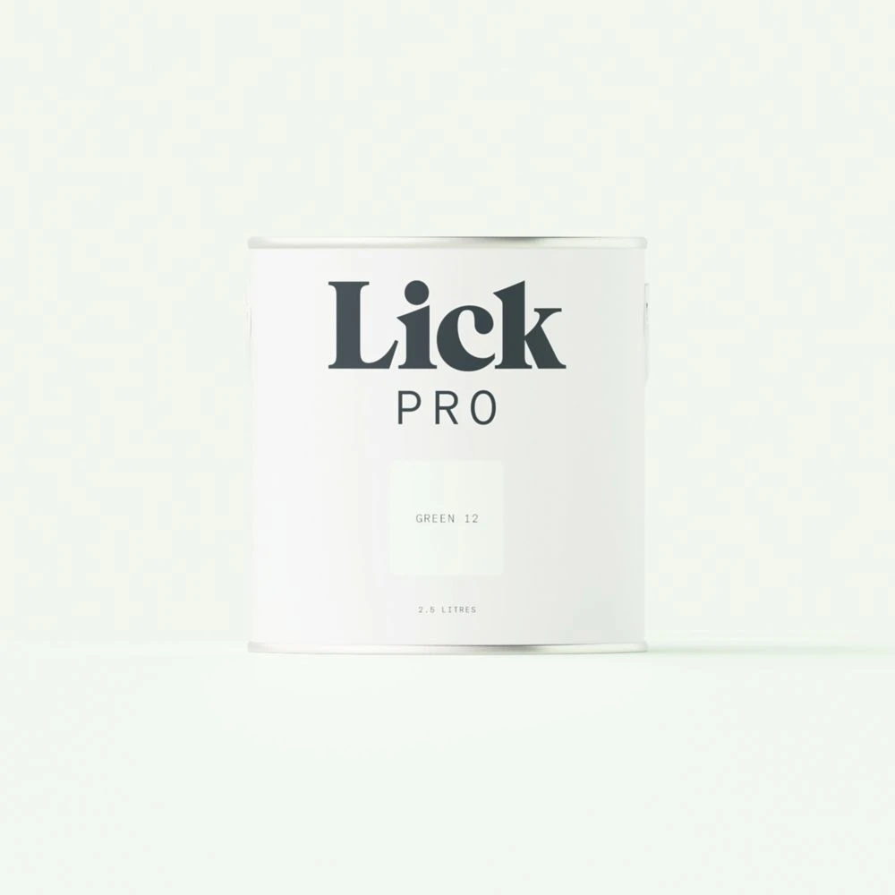LickPro Matt Green 12 Emulsion Paint 2.5Ltr