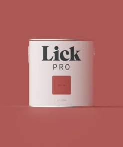 LickPro Eggshell Red 05 Emulsion Paint 2.5Ltr