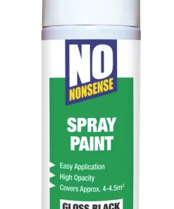No Nonsense Spray Paint Gloss Black 400ml