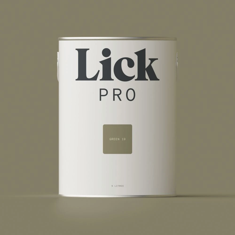 LickPro Eggshell Green 19 Emulsion Paint 5Ltr