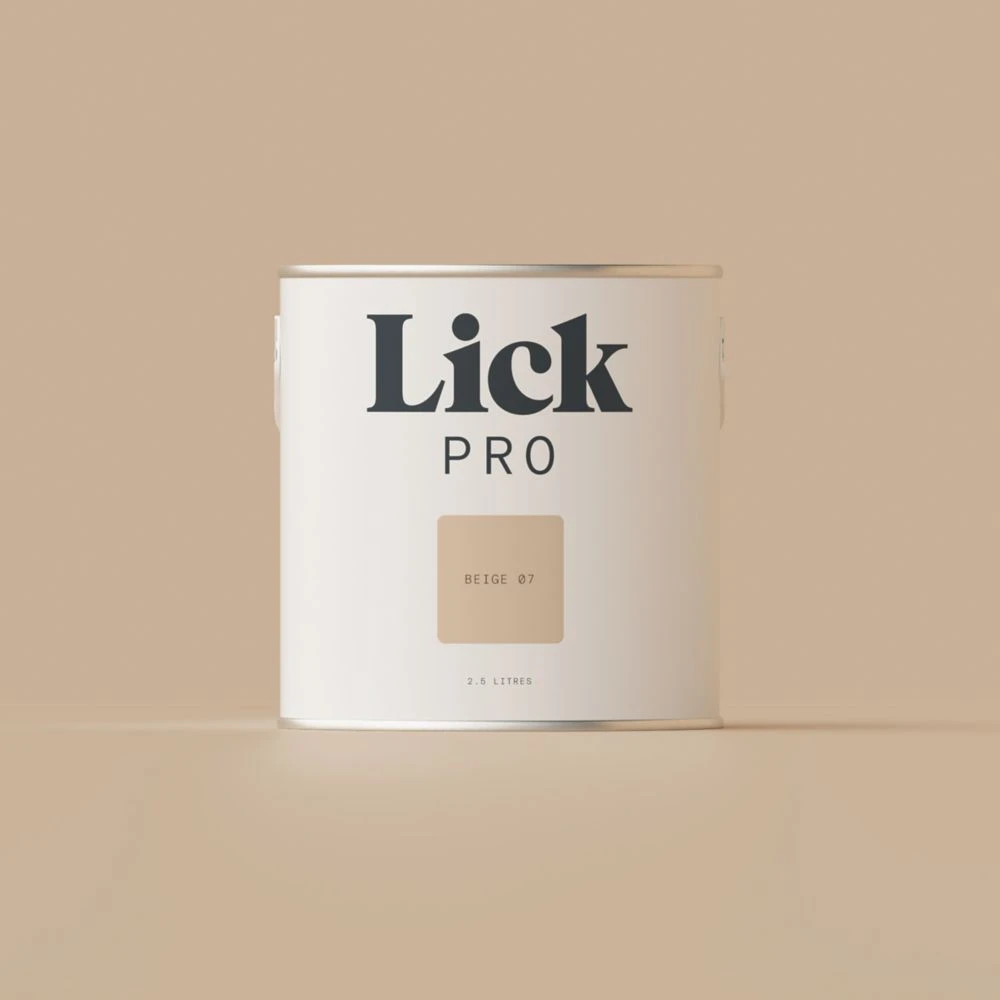 LickPro Eggshell Beige 07 Emulsion Paint 2.5Ltr