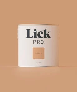 LickPro Eggshell Orange 03 Emulsion Paint 2.5Ltr